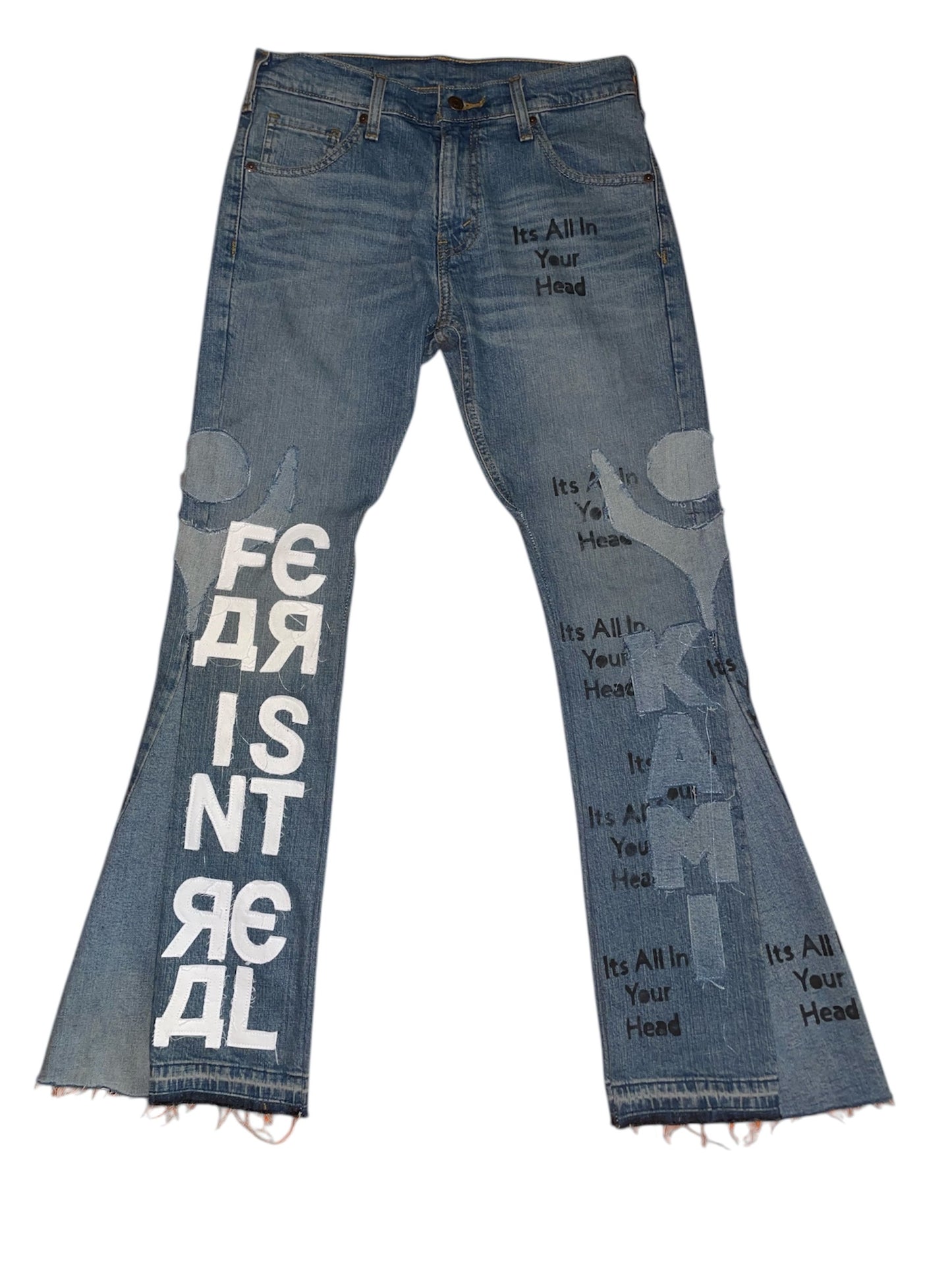“Fear Isn’t Real” Denim Jeans